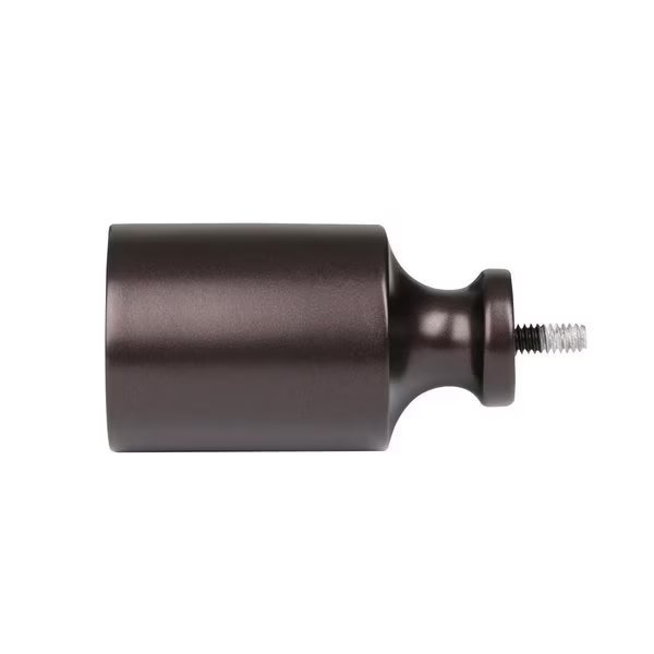 48-86 in. Curtain Rod with Decorative Cap Finial - Bronze, Utopia Alley, Mfr#: D74RB